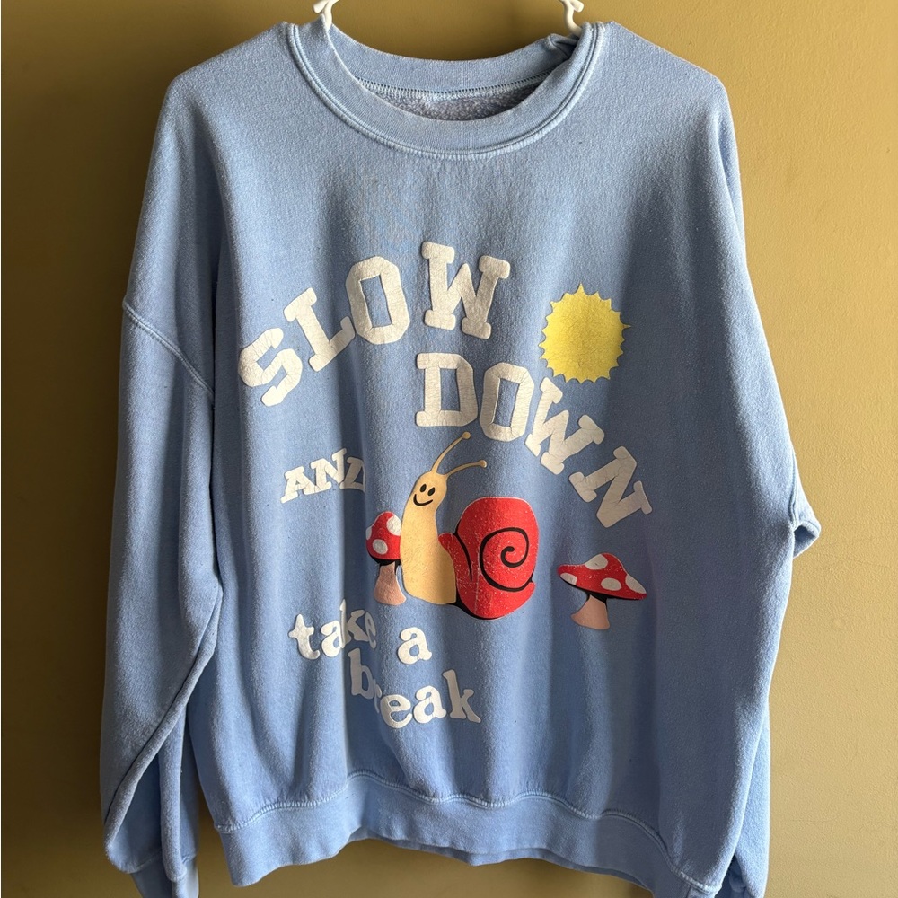 PacSun Light Blue Crewneck Sweater